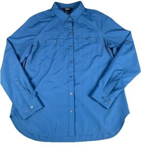 5.11 Tactical Womens Long Sleeve Shirt Vented Fishing Hiking Blue M